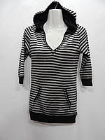 Толстовка летняя с коротким рукавом женская фирменная с капюшоном UKR 38-42 р. 031PT (только в указанном