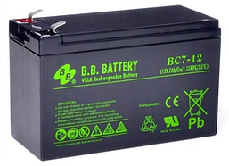 Акумулятор BB Battery BC7-12 12В 7Ач герметичний необслуговуваний (7 років)