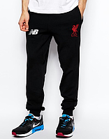 Мужские футбольные штаны Ливерпуль, Liverpool, черные