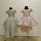 Дитяча сукня видовжене ззаду люрекс 116-134, фото 2