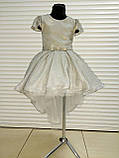 Дитяча сукня видовжене ззаду люрекс 116-134, фото 3