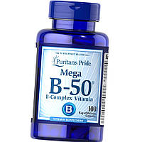 Витамины В Puritan's Pride Mega B-50 B-Complex Vitamin 100 капс