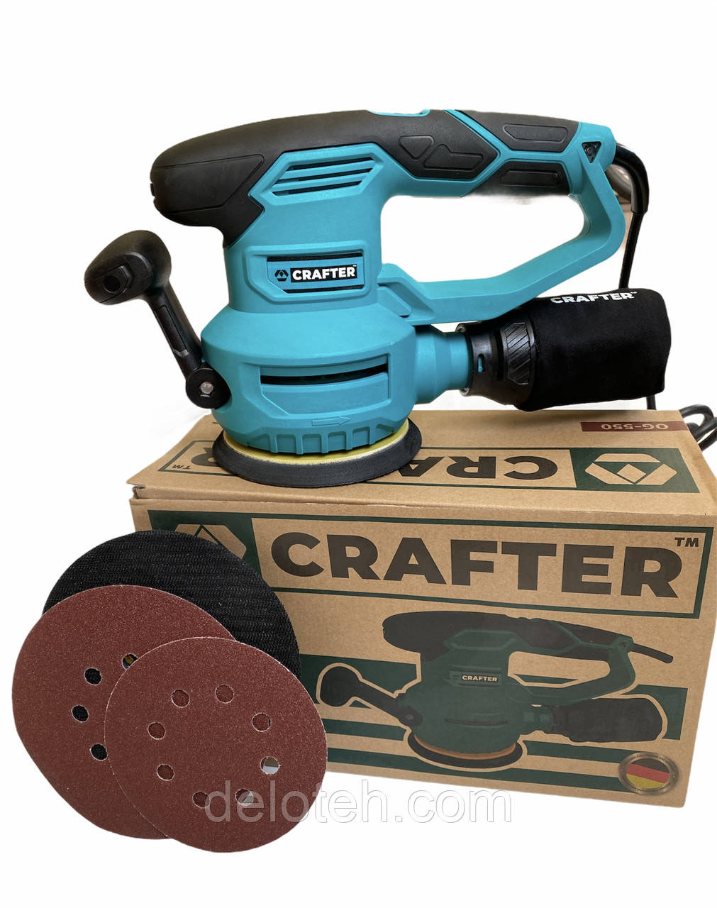 Шліфмашинка ексцентрикова CRAFTER OG-550, фото 1