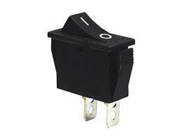 Перемикач KCD3-101 ON-OFF (2pin) чорний Daier