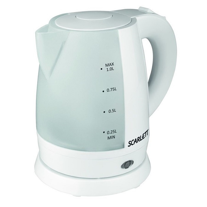 Електрочайник Scarlett SC-EK18P40 1 л Білий, фото 1