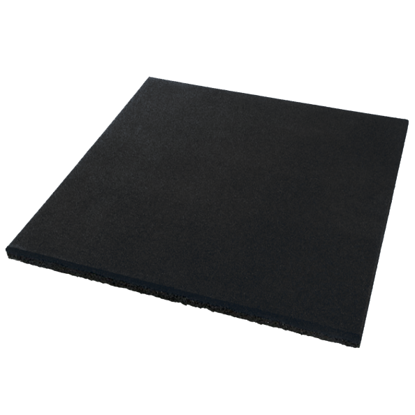 Резиновая плитка 500х500х20 мм PuzzleGym (черная) - фото 1 - id-p628037107