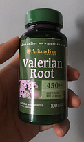 Корінь валеріани Puritan's Pride Valerian Root 450 mg 100 кап, фото 3