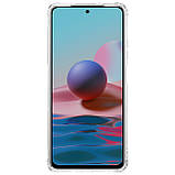 Прозорий TPU чохол Nillkin для Xiaomi Redmi Note 10 4G (Nature TPU Case) White Захисний чохол, фото 3
