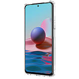 Прозорий TPU чохол Nillkin для Xiaomi Redmi Note 10 4G (Nature TPU Case) White Захисний чохол, фото 5
