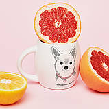 Чашка Чихуахуа-дівчинка оригінальний подарунок, фото 2