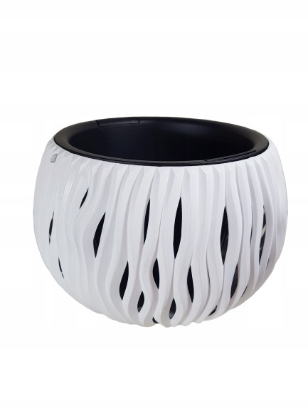 Горщик для квітів підвісний Bowl Sandy 24 см Білий, фото 1