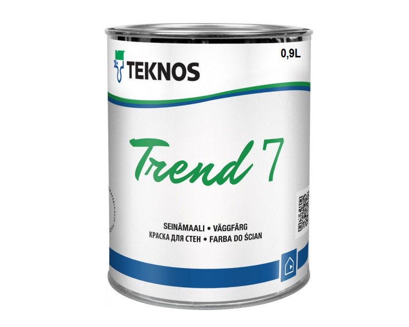 Краска акрилатная TEKNOS TREND 7 интерьерная транспарентная (база 3) 0,9л - фото 2 - id-p1428210531