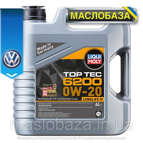 Liqui Moly Синтетичне моторне масло - Top Tec 6200 0W-20 4 л.