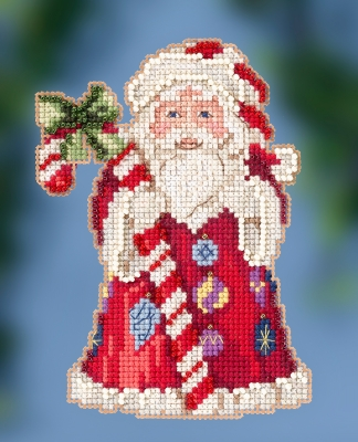 Набор для вышивания "Candy Cane Santa / Санта с тростью" Mill Hill JS202016 - фото 1 - id-p1428233150