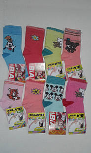Шкарпетки дитячі для дівчаток бавовна стрейч Україна розмір 14. Від 12 пар по 9грн.