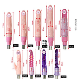 Секс машина з насадками 6 шт., машина для сексу з фалосами, інтимні іграшки для жінок (4), фото 5