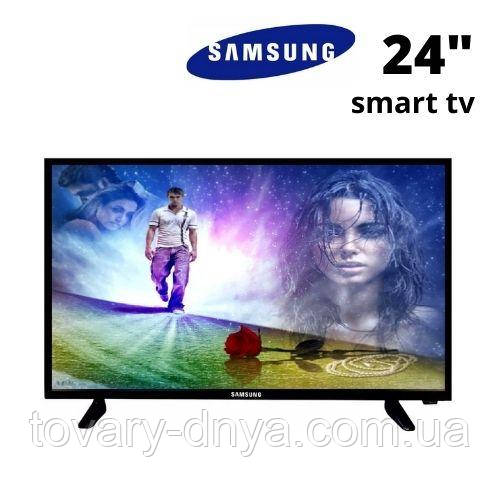 Купить LED Телевизор Samsung 24 дюйма Smart TV с Приставкой Android 9 Т ...