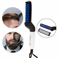 Выпрямитель расческа для бороды и волос мужской Beard Straightener Modelling Comb Живые фото
