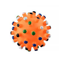 Игрушка мяч для собак Taotaopets 6,5см 065529 Orange с пищалкой (IM 5532-17565)