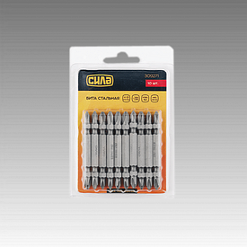 Біта 2-стороння РН2-SL6*65 мм, 10 шт./пач.