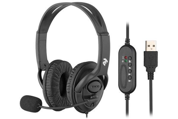 Гарнітура 2E CH13 Over-Ear, USB, фото 1