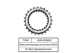 Муфта валу приводу міста (МАЗ)