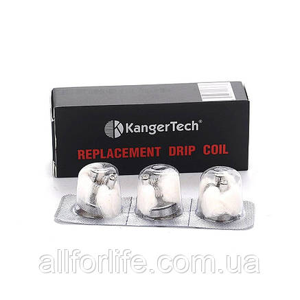 Змінний випарник від KangerTech Replacement Drip Coil Original Version в упаковці 3 штуки на 0.2 Ом, фото 2