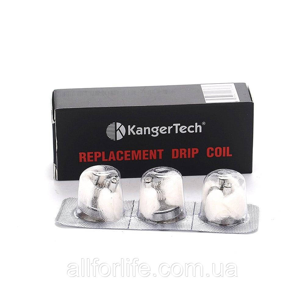 Змінний випарник від KangerTech Replacement Drip Coil Original Version в упаковці 3 штуки на 0.2 Ом