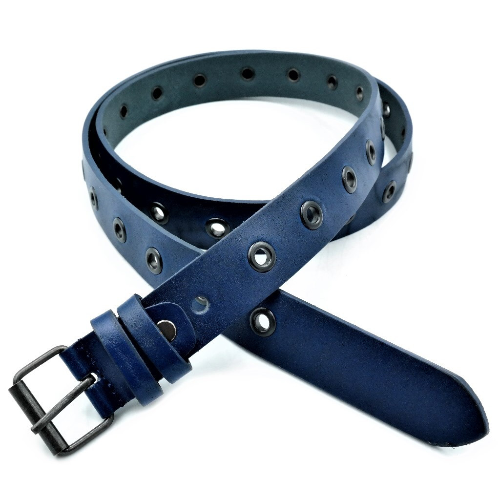 Жіночий шкіряний ремінь Weatro Темно-синій kkit-3zh-0005, фото 1