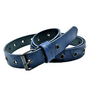 Жіночий шкіряний ремінь Weatro Темно-синій kkit-3zh-0005, фото 2