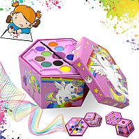 Подарочный набор для детского творчества и рисования Painting Set 46 предметов Pink детский (IM 4697-13569)