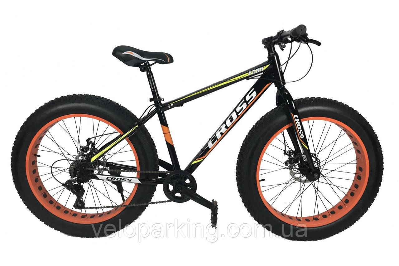 Позашляховик фетбайк Cross Tank 26 (fatbike) велосипед 2021