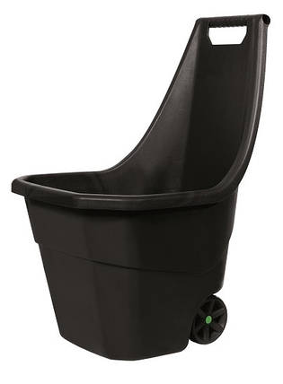 Садовий пластиковий візок Prosperplast LOAD & GO, 55 л - чорний, фото 3