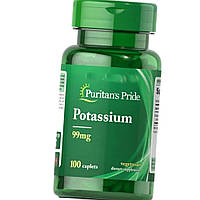 Калій мінерали Puritan's Pride Potassium 99 mg 100 таблеток