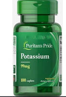 Калій мінерали Puritan's Pride Potassium 99 mg 100 таб