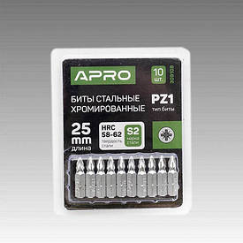 Біта PRO РZ1*25 мм хром, 10 шт./пач.