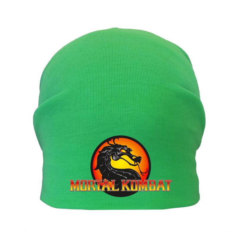 Шапка дитяча Мортал Комбат зелена (Mortal Combat - 001) 54-56 см, фото 1