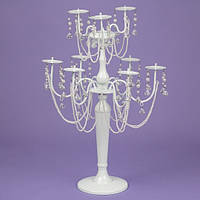 Свадебный подсвечник на 9 свечей с кристаллами 60 см (2 шт)
