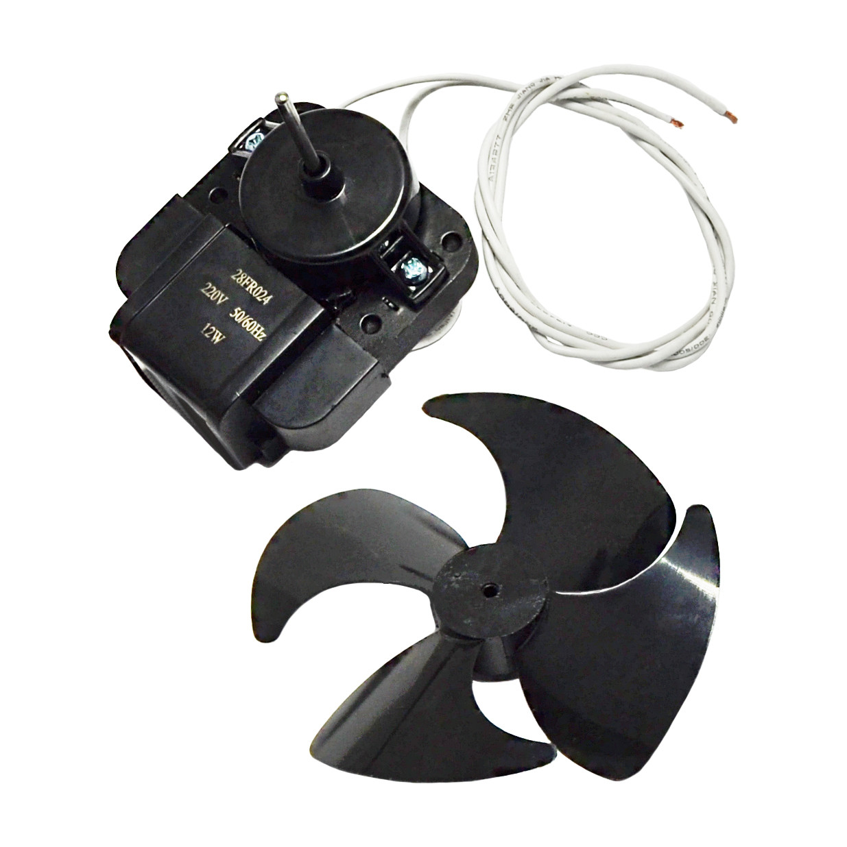 Двигун обдування no frost із крильчаткою для холодильника Stinol, Whirlpool 28FR024
