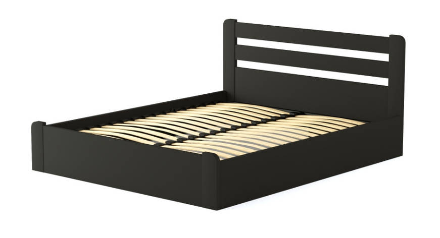 Ліжко дерев'яне з підйомним механізмом Малага ArtWood, колір венге 160x200, фото 2