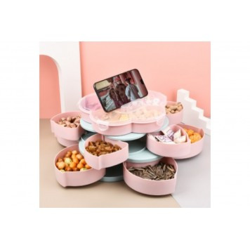 Органайзер для солодощів Flower shap 3 яруси з підставкою телефону (WO-25)