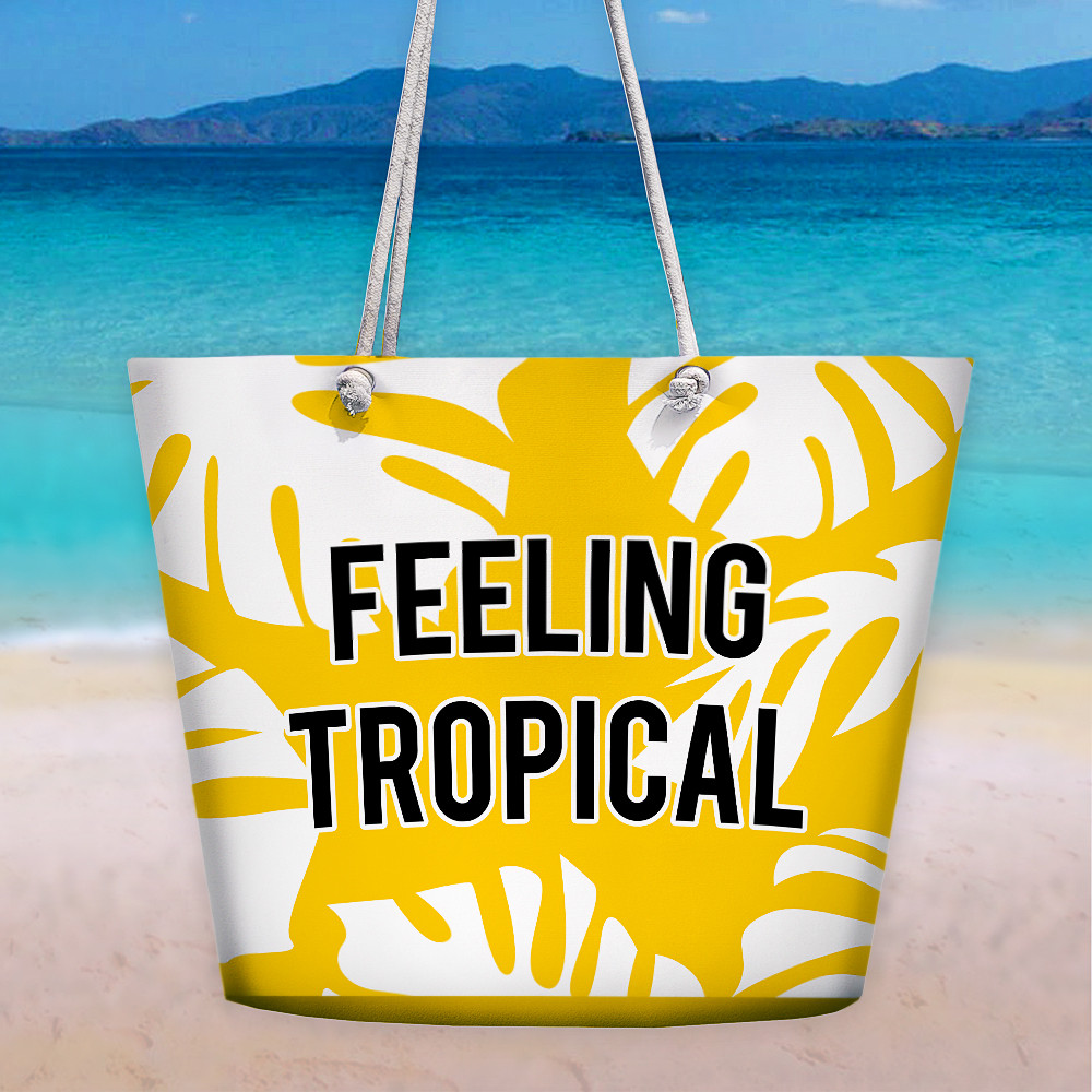 Сумка пляжна Malibu Feeling tropical 50х36х15 см (MAL_20J033), фото 1