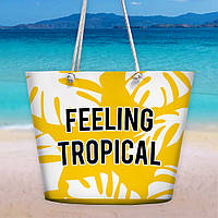 Сумка пляжна Malibu Feeling tropical 50х36х15 см (MAL_20J033)