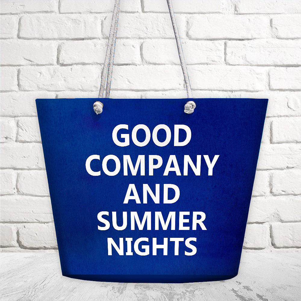 Сумка пляжна Malibu Good company and summer nights 50х36х15 см (MAL_20J030), фото 1