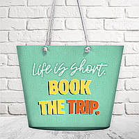 Сумка пляжна Malibu Life is short. Book the trip 50х36х15 см (MAL_20J045)