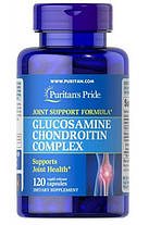 Для суглобів Хондропротектор Puritan's Pride Glucosamine Chondroitin Complex 120 кап, фото 3