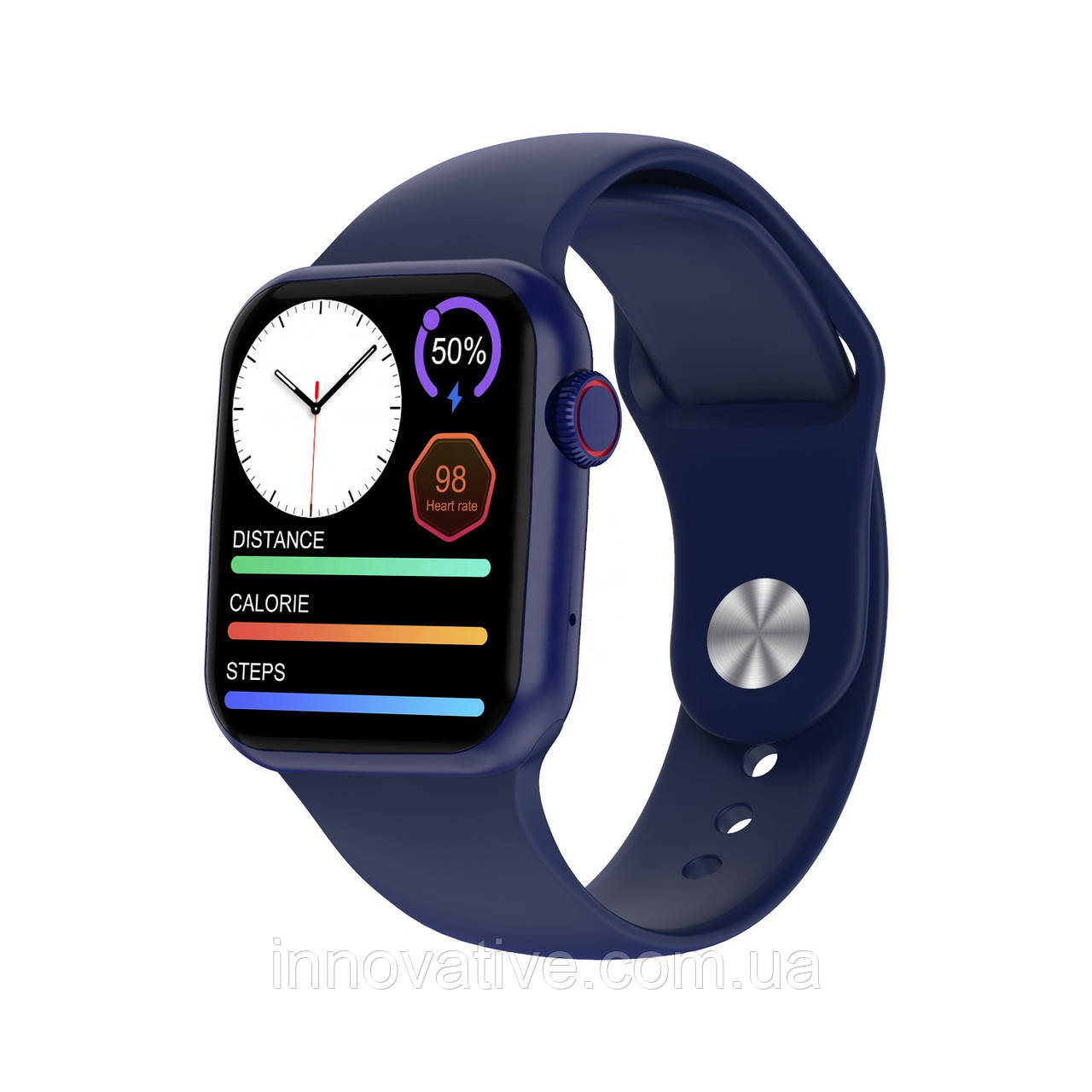 Розумний годинник Uwatch DT100 Pro Silicone з вимірюванням пульсу (Синій)