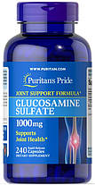Глюкозамін сульфат Puritan's Pride Glucosamine Sulfate 1000 mg 240 таб Для суглобів і зв'язок, фото 2