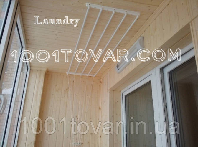 Потолочная сушилка для белья - лифт Laundry, на 5 прутьев, размер 2 м ...