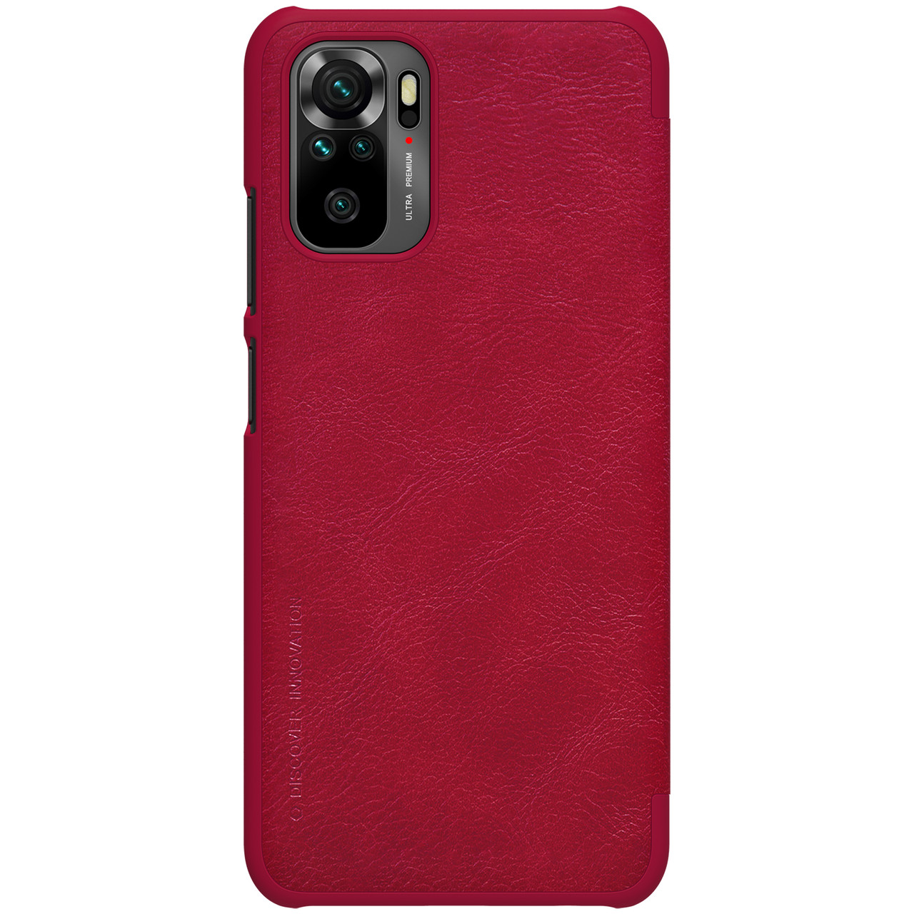 Захисний чохол-книжка Nillkin для Xiaomi Redmi Note 10 4G Qin leather case Red Червоний